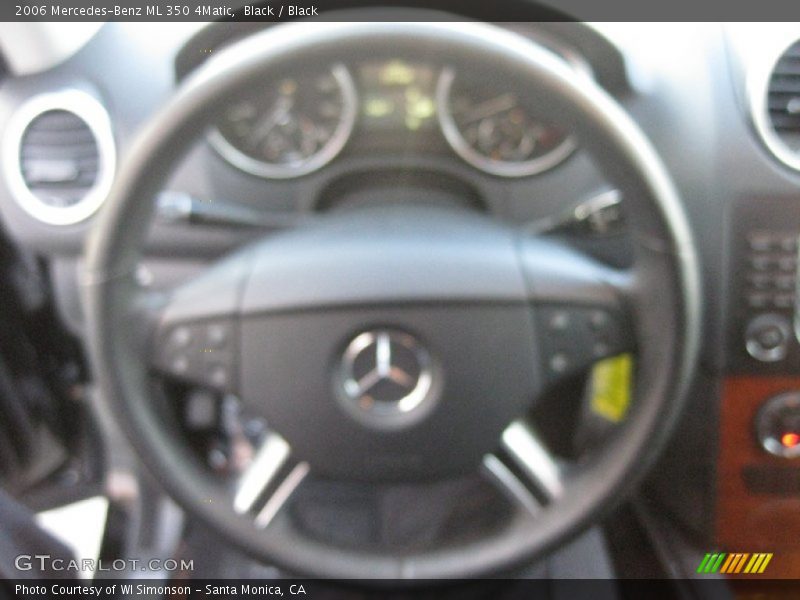 Black / Black 2006 Mercedes-Benz ML 350 4Matic
