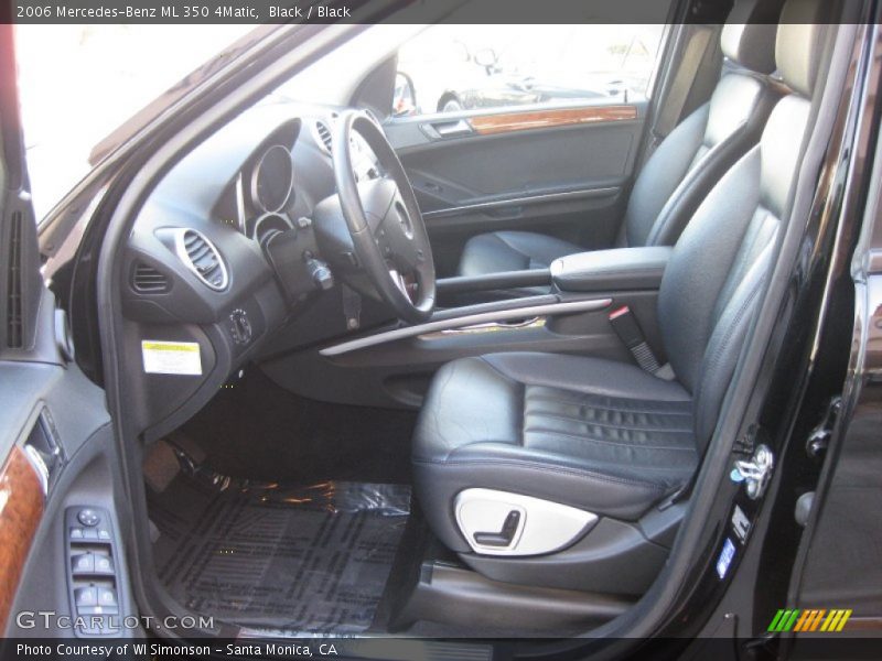 Black / Black 2006 Mercedes-Benz ML 350 4Matic