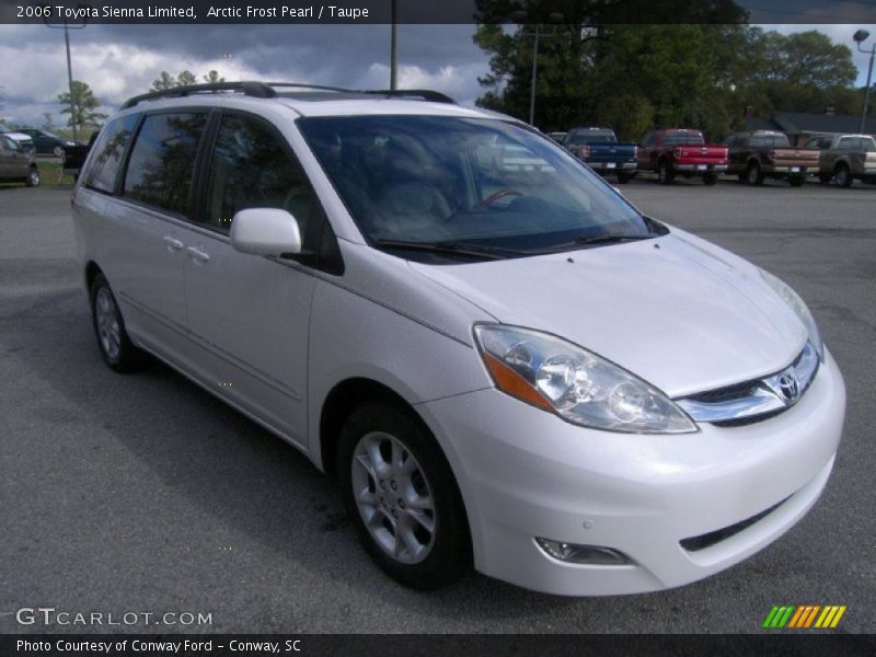Arctic Frost Pearl / Taupe 2006 Toyota Sienna Limited