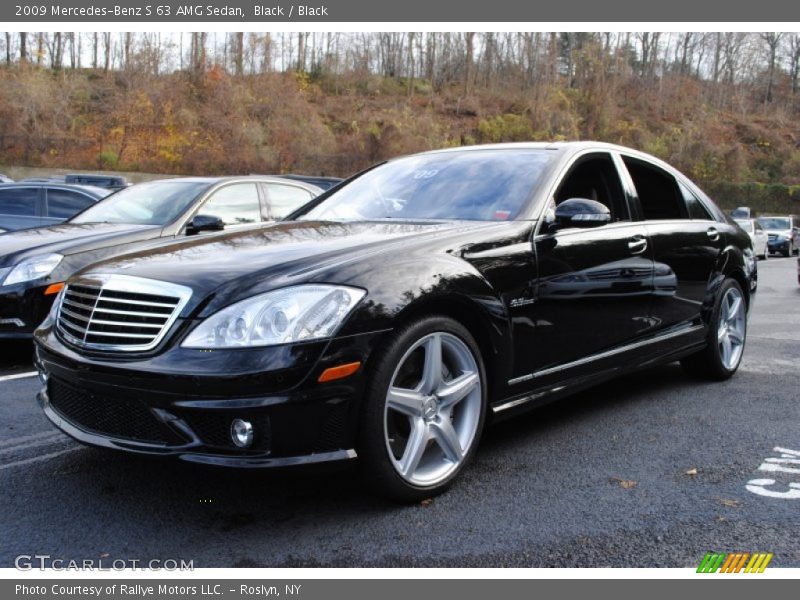 Black / Black 2009 Mercedes-Benz S 63 AMG Sedan