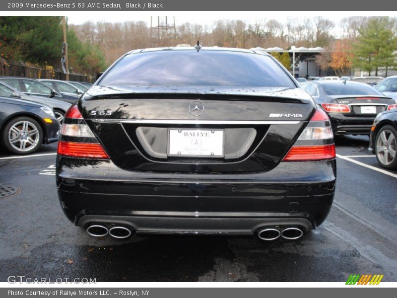 Black / Black 2009 Mercedes-Benz S 63 AMG Sedan