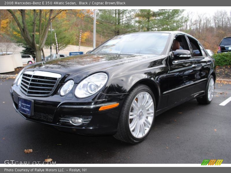 Black / Cognac Brown/Black 2008 Mercedes-Benz E 350 4Matic Sedan
