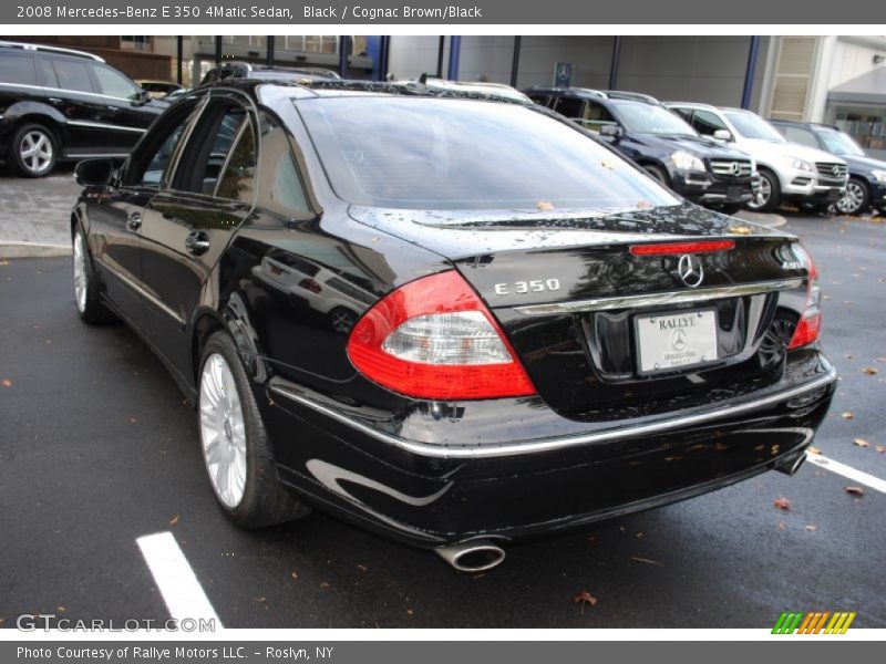 Black / Cognac Brown/Black 2008 Mercedes-Benz E 350 4Matic Sedan