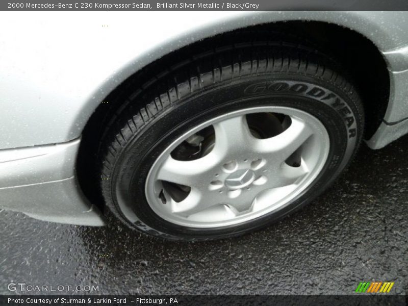 Brilliant Silver Metallic / Black/Grey 2000 Mercedes-Benz C 230 Kompressor Sedan