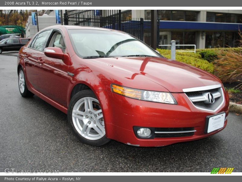Moroccan Red Pearl / Taupe 2008 Acura TL 3.2