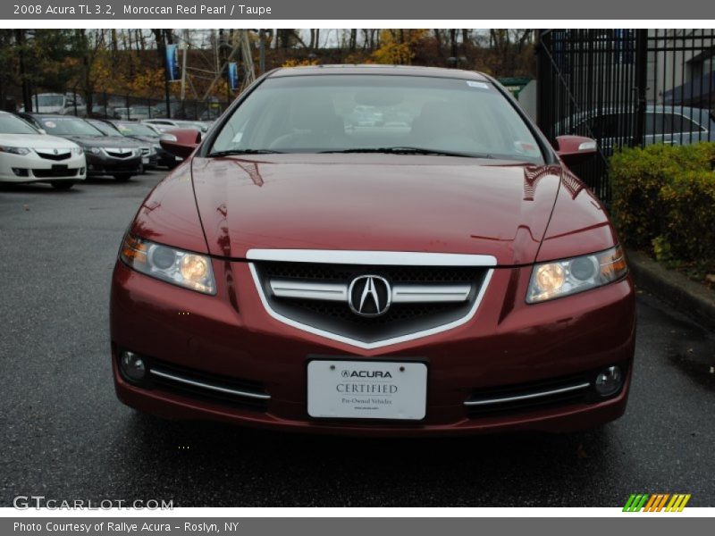 Moroccan Red Pearl / Taupe 2008 Acura TL 3.2