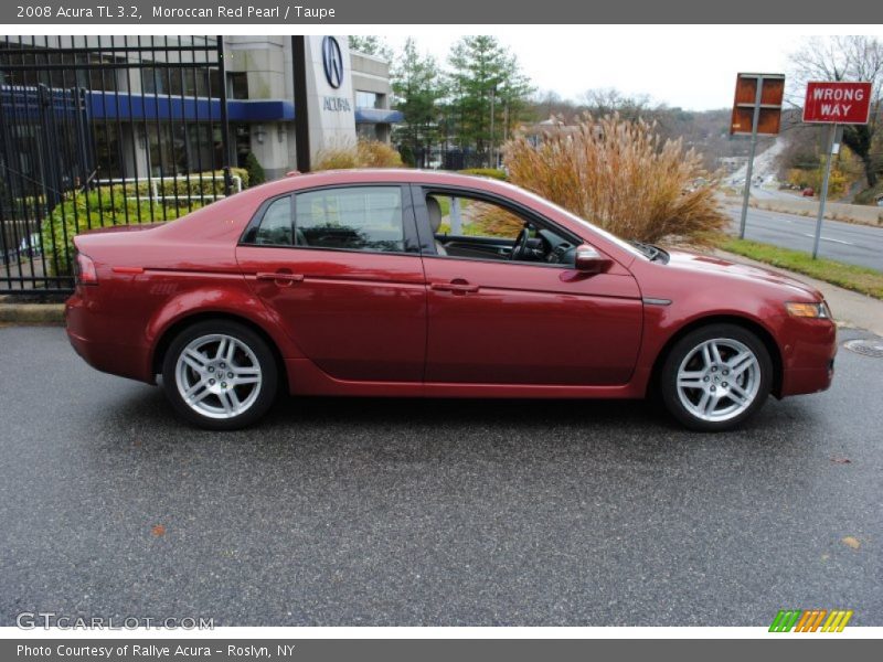 Moroccan Red Pearl / Taupe 2008 Acura TL 3.2