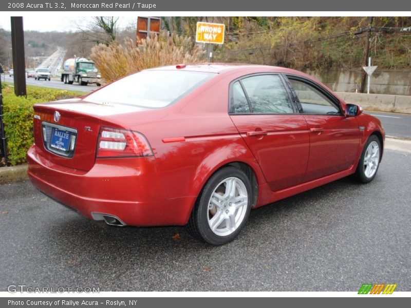 Moroccan Red Pearl / Taupe 2008 Acura TL 3.2