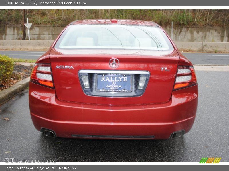 Moroccan Red Pearl / Taupe 2008 Acura TL 3.2