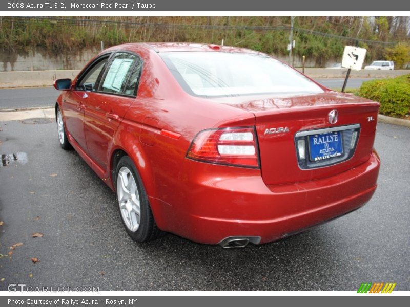 Moroccan Red Pearl / Taupe 2008 Acura TL 3.2