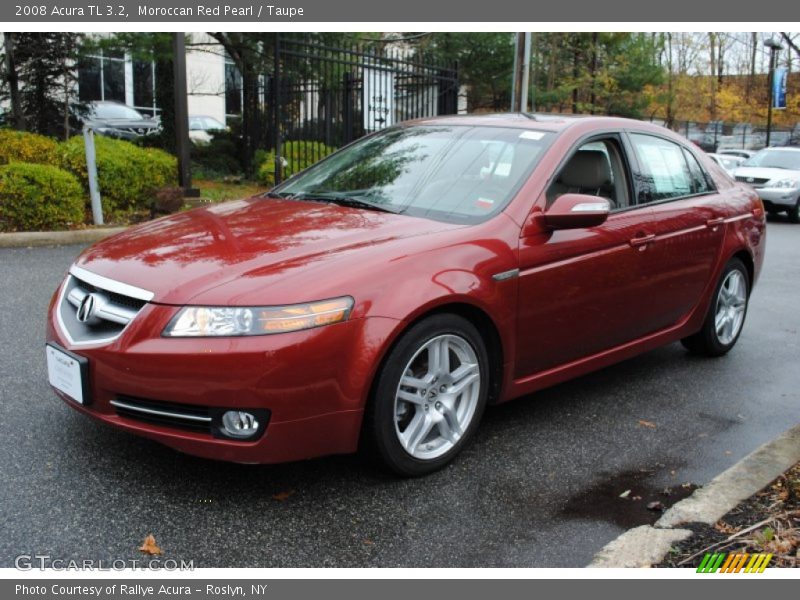 Moroccan Red Pearl / Taupe 2008 Acura TL 3.2