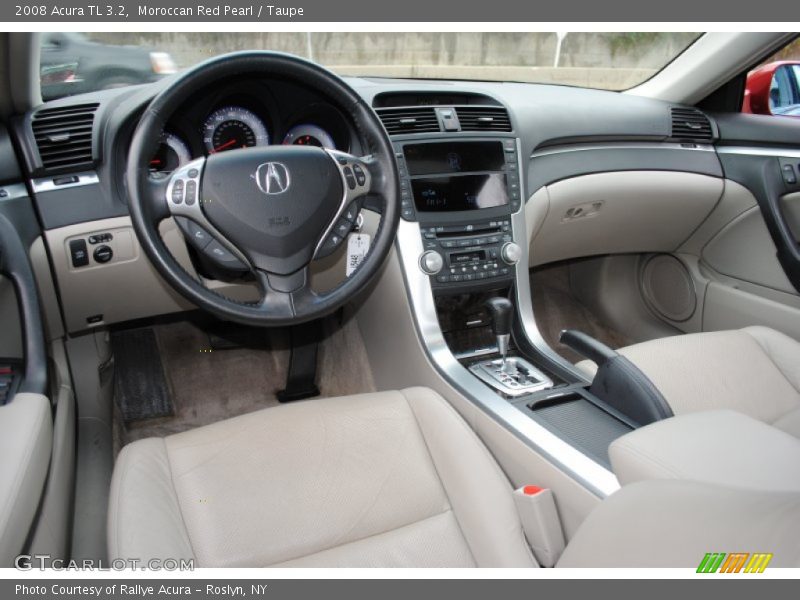 Moroccan Red Pearl / Taupe 2008 Acura TL 3.2