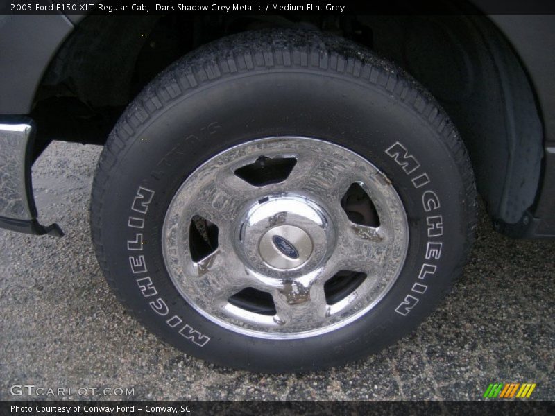 Dark Shadow Grey Metallic / Medium Flint Grey 2005 Ford F150 XLT Regular Cab