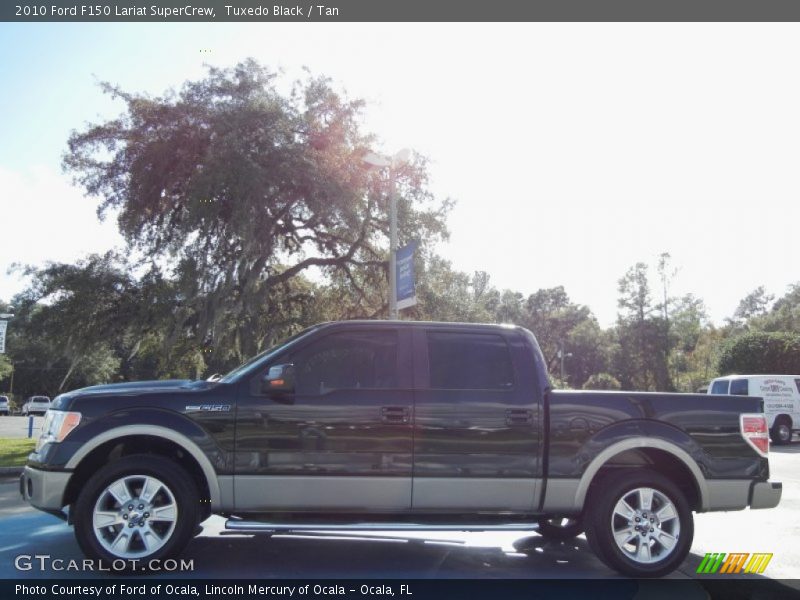 Tuxedo Black / Tan 2010 Ford F150 Lariat SuperCrew