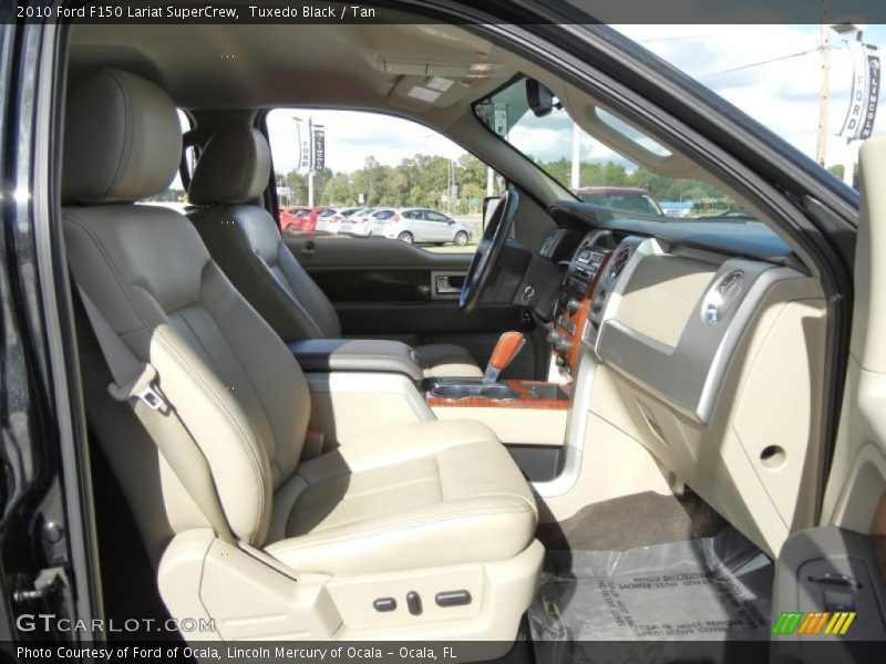Tuxedo Black / Tan 2010 Ford F150 Lariat SuperCrew