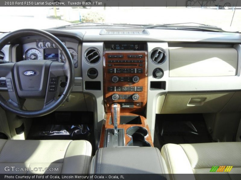 Tuxedo Black / Tan 2010 Ford F150 Lariat SuperCrew