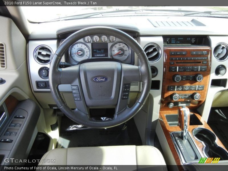Tuxedo Black / Tan 2010 Ford F150 Lariat SuperCrew