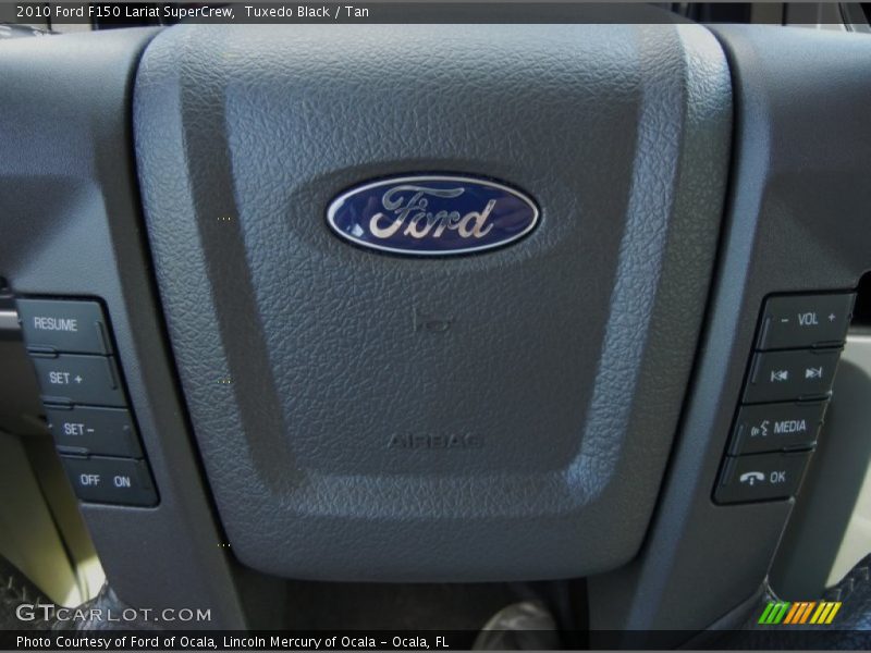 Tuxedo Black / Tan 2010 Ford F150 Lariat SuperCrew
