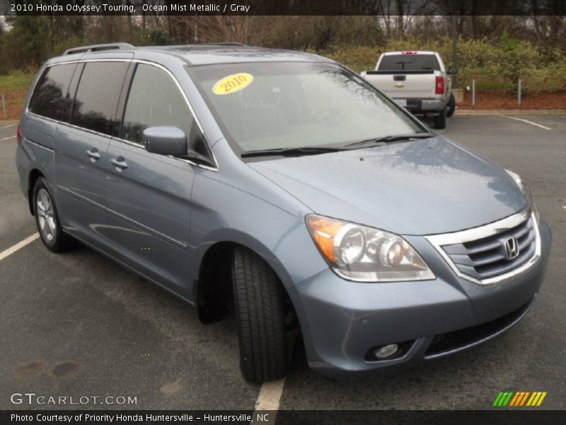 Ocean Mist Metallic / Gray 2010 Honda Odyssey Touring