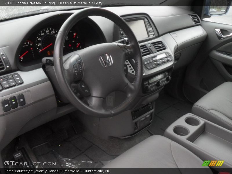 Ocean Mist Metallic / Gray 2010 Honda Odyssey Touring