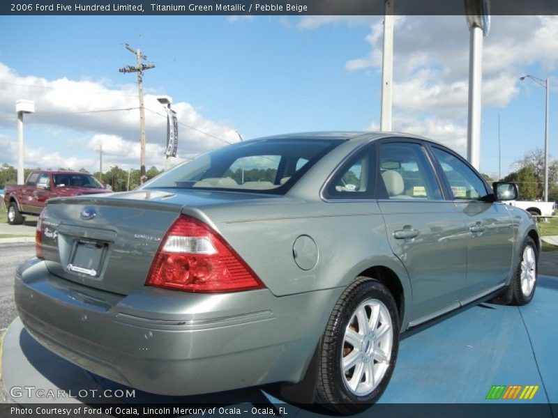 Titanium Green Metallic / Pebble Beige 2006 Ford Five Hundred Limited