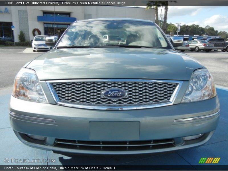 Titanium Green Metallic / Pebble Beige 2006 Ford Five Hundred Limited