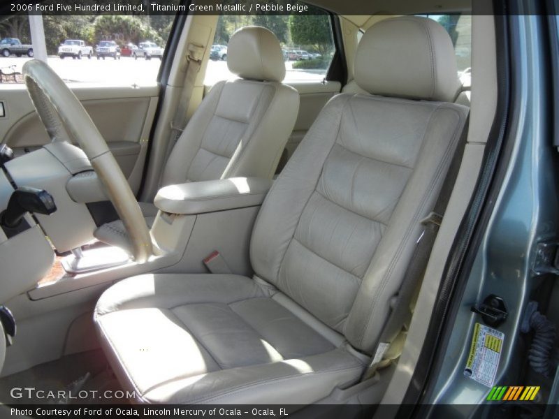 Titanium Green Metallic / Pebble Beige 2006 Ford Five Hundred Limited