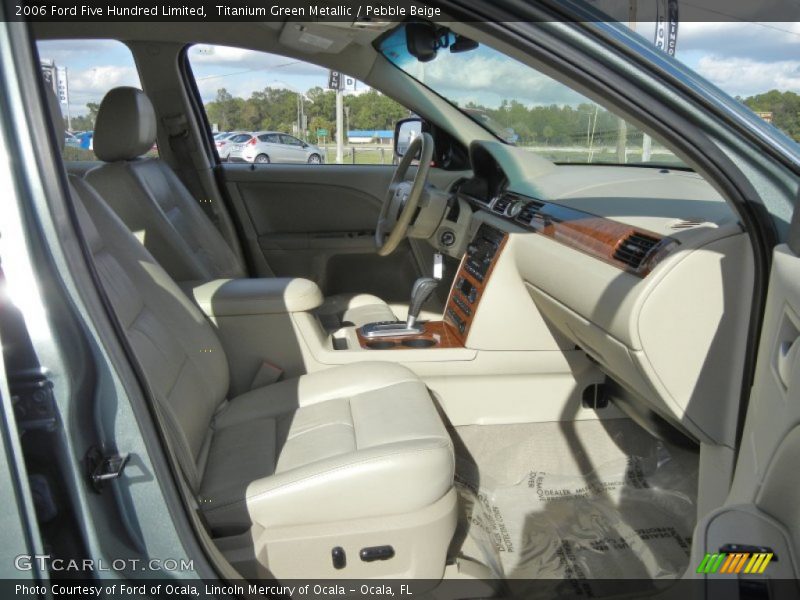 Titanium Green Metallic / Pebble Beige 2006 Ford Five Hundred Limited