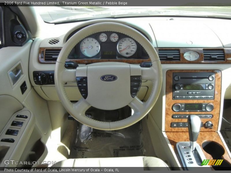Titanium Green Metallic / Pebble Beige 2006 Ford Five Hundred Limited