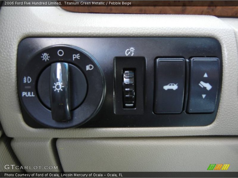Titanium Green Metallic / Pebble Beige 2006 Ford Five Hundred Limited