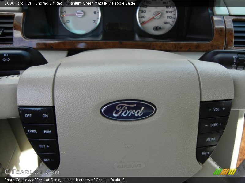 Titanium Green Metallic / Pebble Beige 2006 Ford Five Hundred Limited