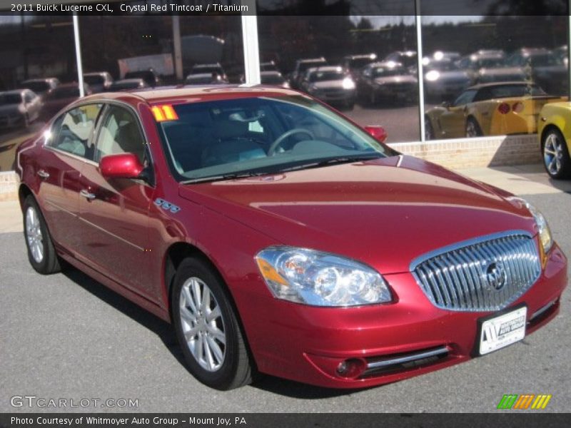 Crystal Red Tintcoat / Titanium 2011 Buick Lucerne CXL