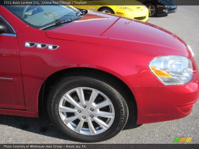 Crystal Red Tintcoat / Titanium 2011 Buick Lucerne CXL