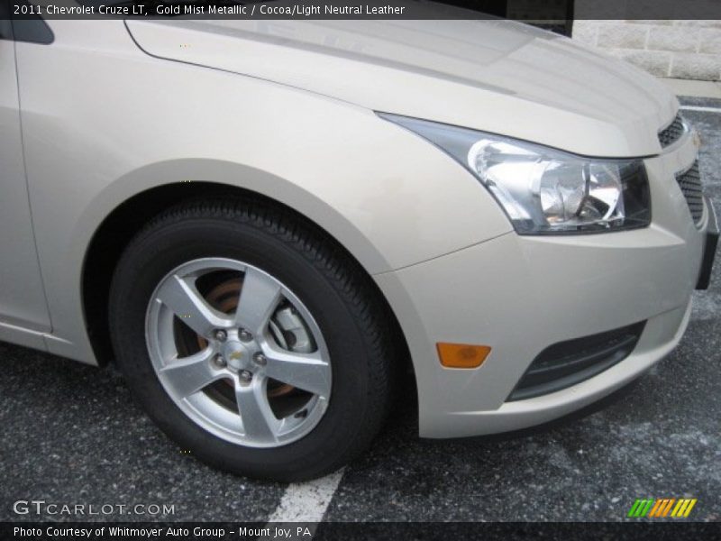 Gold Mist Metallic / Cocoa/Light Neutral Leather 2011 Chevrolet Cruze LT