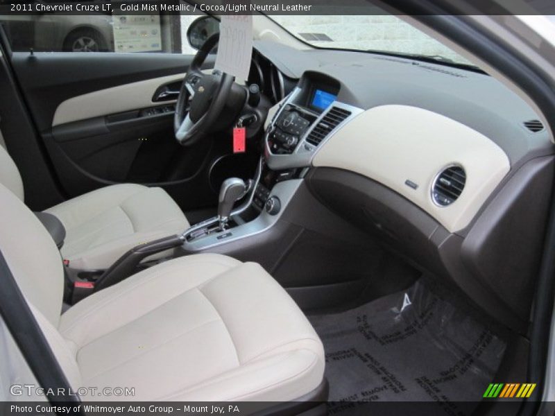 Gold Mist Metallic / Cocoa/Light Neutral Leather 2011 Chevrolet Cruze LT