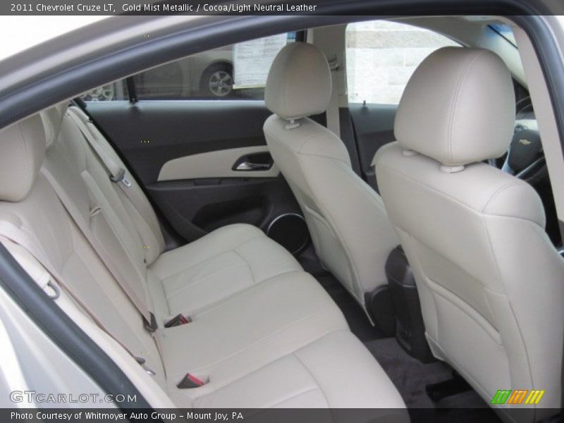 Gold Mist Metallic / Cocoa/Light Neutral Leather 2011 Chevrolet Cruze LT