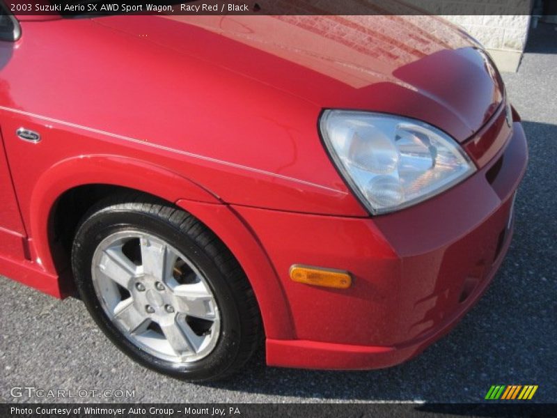 Racy Red / Black 2003 Suzuki Aerio SX AWD Sport Wagon