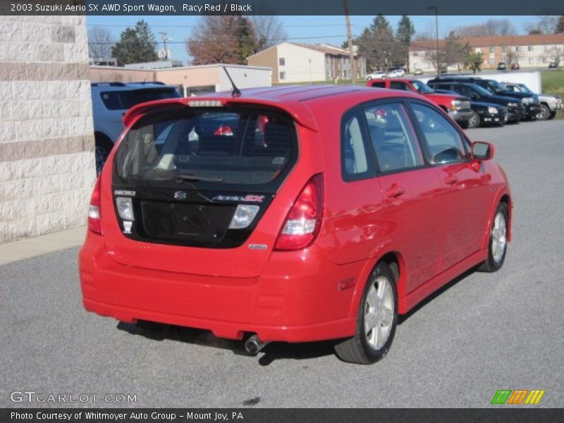 Racy Red / Black 2003 Suzuki Aerio SX AWD Sport Wagon