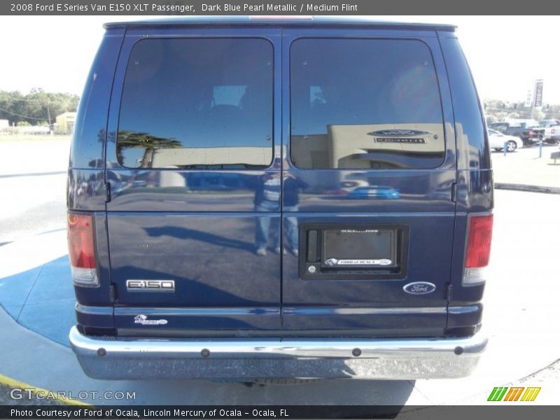 Dark Blue Pearl Metallic / Medium Flint 2008 Ford E Series Van E150 XLT Passenger