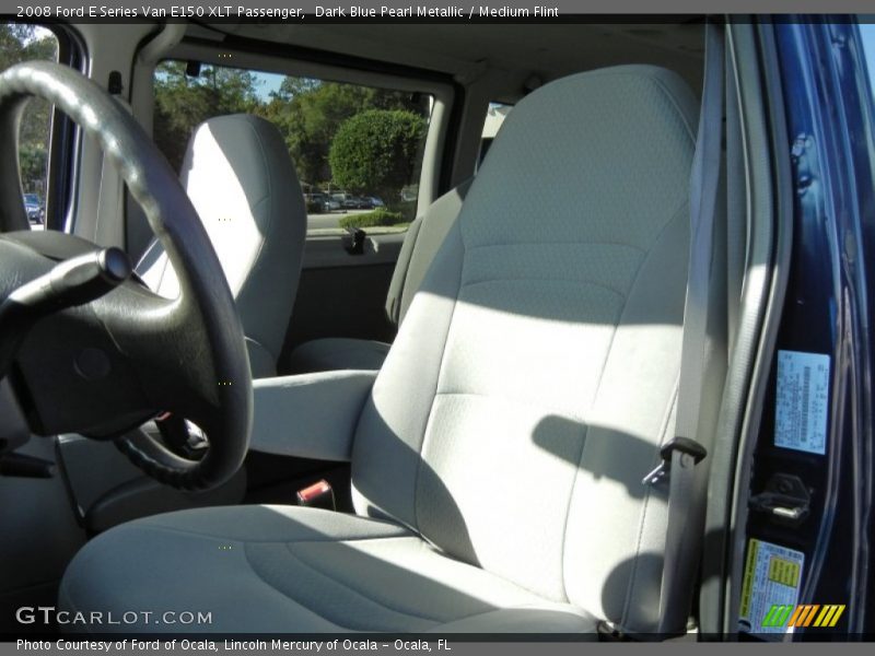 Dark Blue Pearl Metallic / Medium Flint 2008 Ford E Series Van E150 XLT Passenger