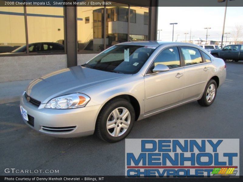 Silverstone Metallic / Ebony Black 2008 Chevrolet Impala LS