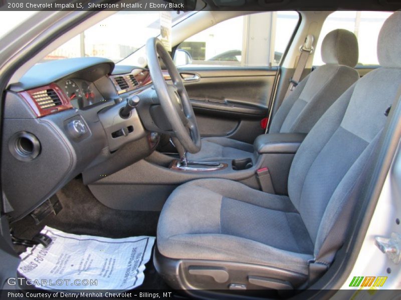 Silverstone Metallic / Ebony Black 2008 Chevrolet Impala LS