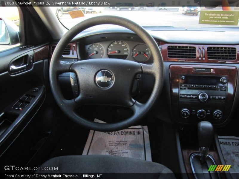 Silverstone Metallic / Ebony Black 2008 Chevrolet Impala LS