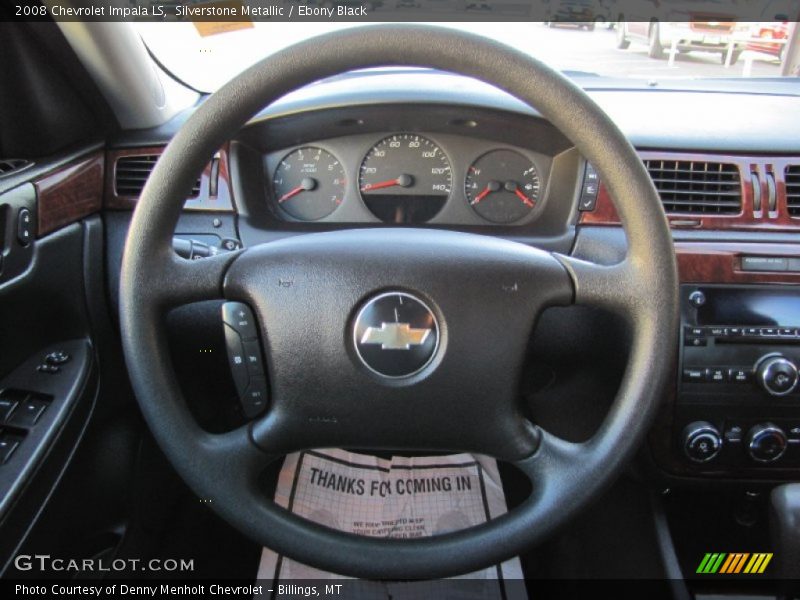 Silverstone Metallic / Ebony Black 2008 Chevrolet Impala LS