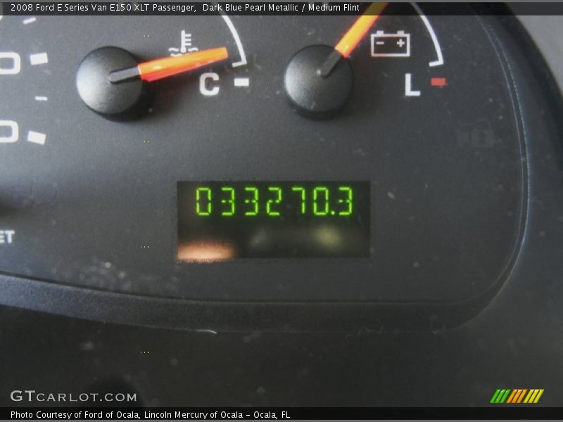 Dark Blue Pearl Metallic / Medium Flint 2008 Ford E Series Van E150 XLT Passenger
