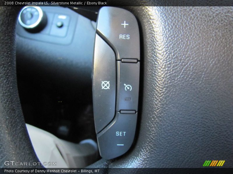 Silverstone Metallic / Ebony Black 2008 Chevrolet Impala LS