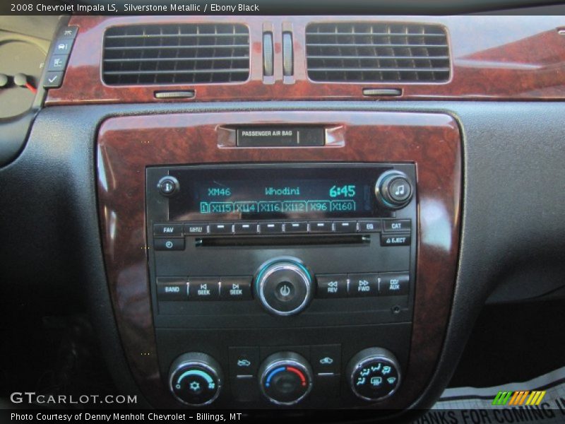 Silverstone Metallic / Ebony Black 2008 Chevrolet Impala LS