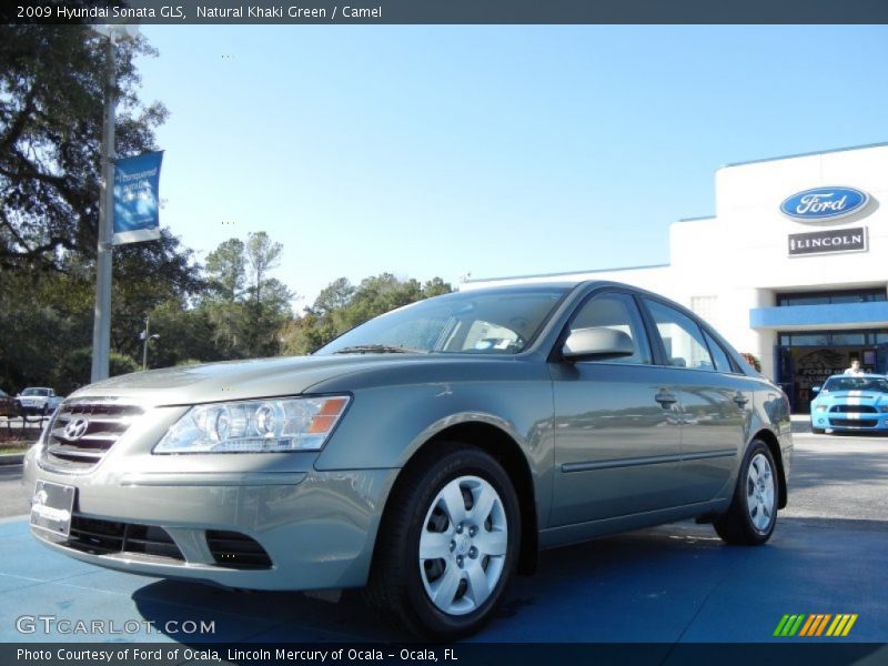 Natural Khaki Green / Camel 2009 Hyundai Sonata GLS