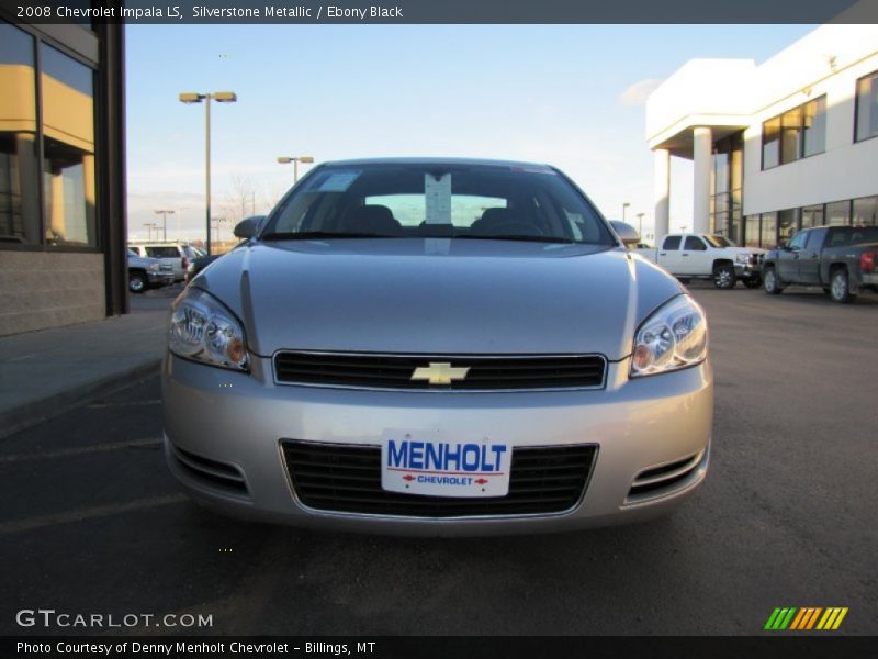 Silverstone Metallic / Ebony Black 2008 Chevrolet Impala LS