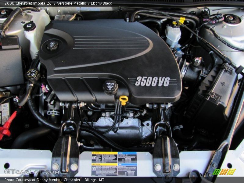 Silverstone Metallic / Ebony Black 2008 Chevrolet Impala LS